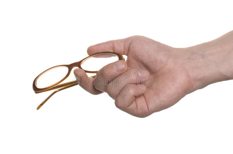 Well shaped hand with a glasses