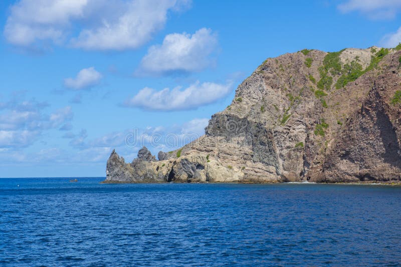 Wellbay beach saba cariCaribbean holandia zdjęcie stock