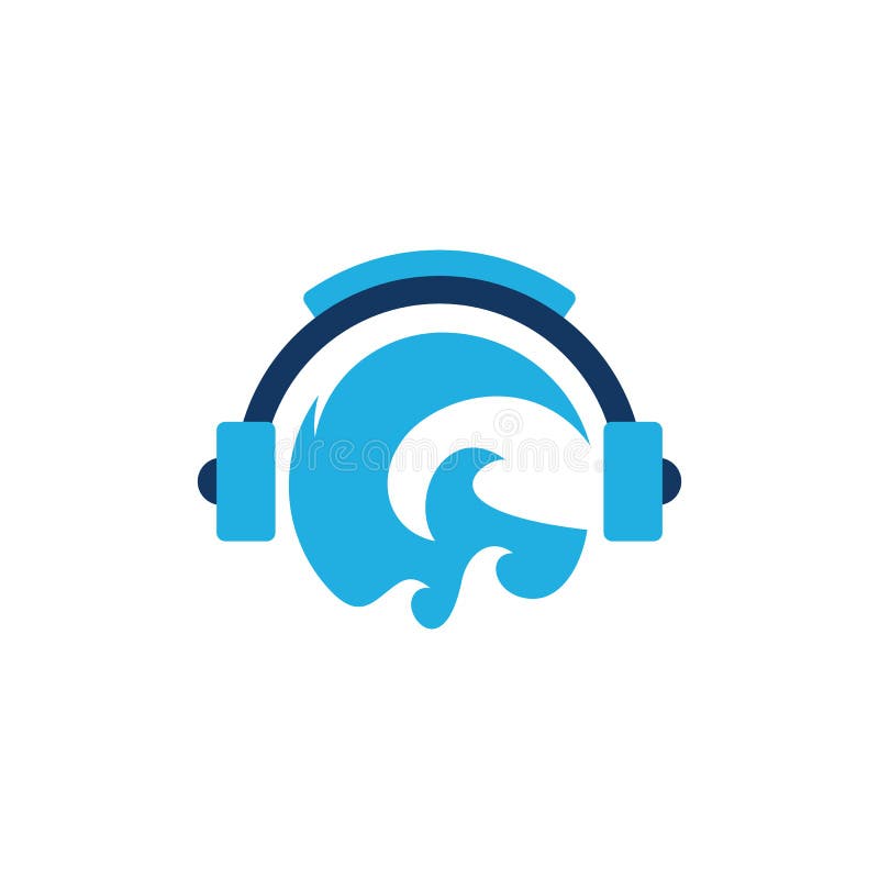 Wellen Musik Logo Icon Design Vektor Abbildung Illustration Von Logo Musik