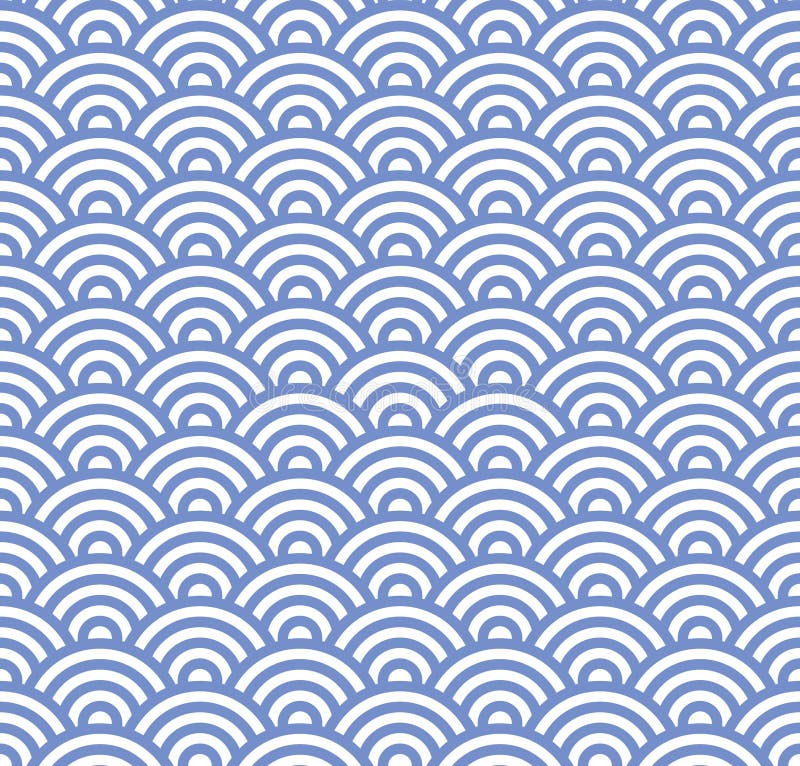 Wellen-nahtloses blaues Muster Vektor vektor abbildung Wellen-nahtloses blaues Muster Vektor vektor abbildung
