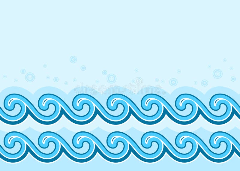 Wellenrand stock abbildung