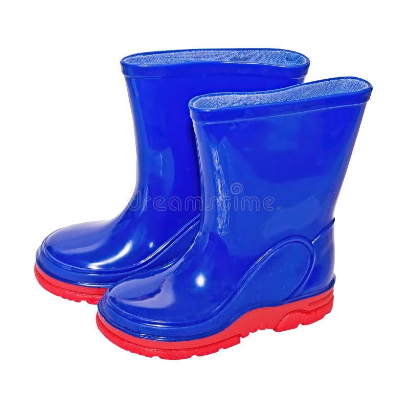 Wellington, (rubber) boots on the white