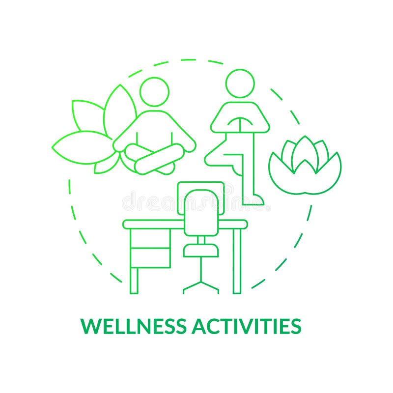 Wellness practices concept icon vector illustration
