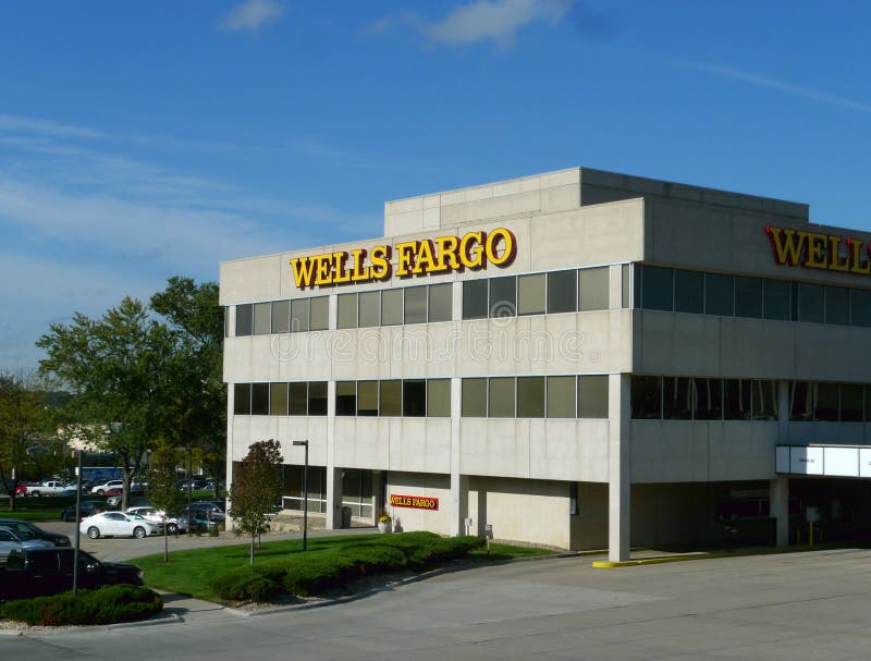 Wells Fargo, Omaha, Nébraska Photographie éditorial Image du économie