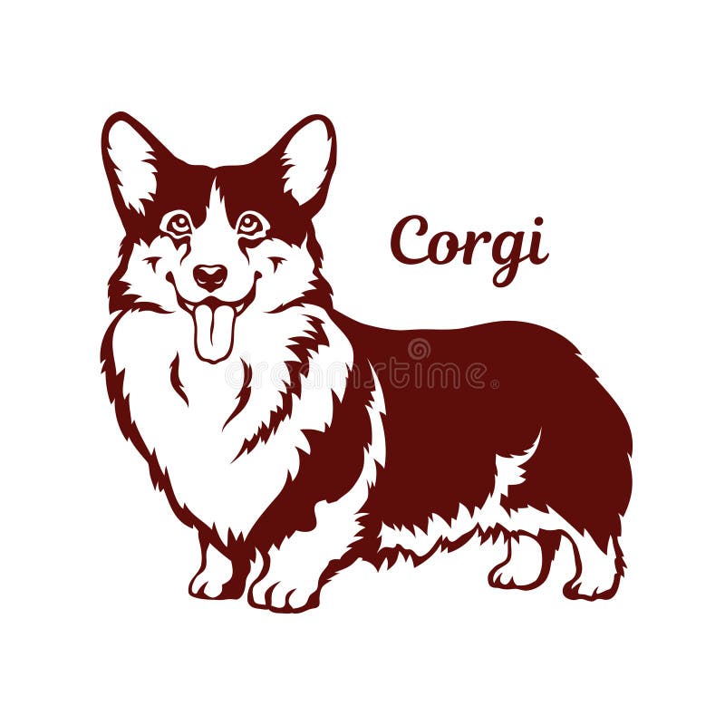 Vector Illustration Corgi Stock Illustrations – 7,230 Vector ...