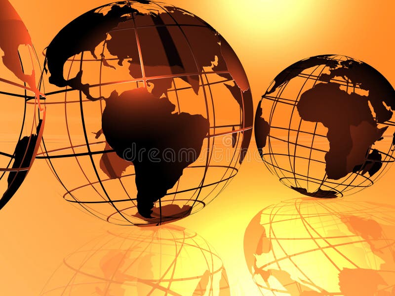 Welt und Himmel stock abbildung Welt und Himmel stock abbildung