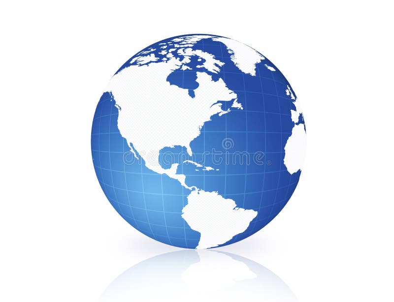 Weltkugel stock abbildung
