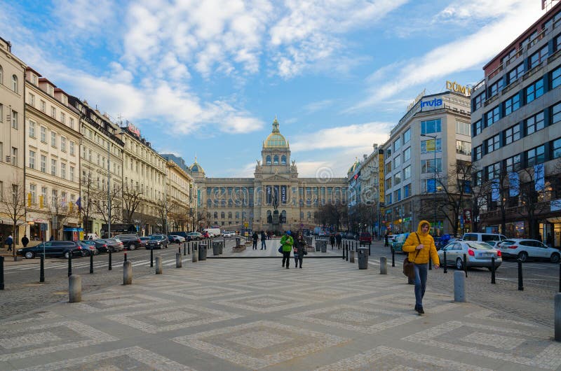 Wenceslas Square, Praga, República Checa fotografia de stock royalty free Wenceslas Square, Praga, República Checa fotografia de stock royalty free