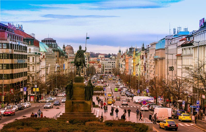 Wenceslas Square in Czech Editorial - Image of daytime, view: 151632950