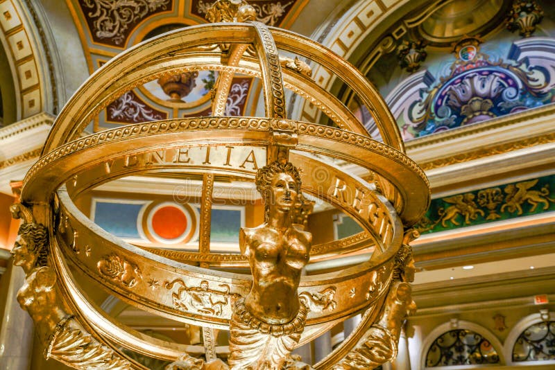 Wenecki hotelu i kasyna wizerunek salowa rzeźba obrazy stock Wenecki hotelu i kasyna wizerunek salowa rzeźba obrazy stock
