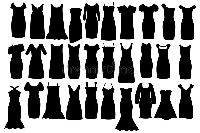 Wenig schwarzes Kleid vektor abbildung