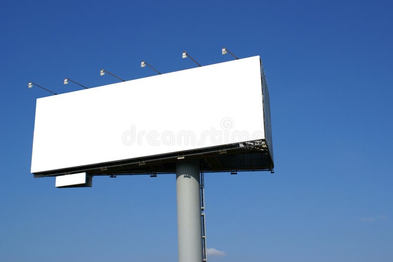 Pure publicity board against the sky. Pure publicity board against the sky