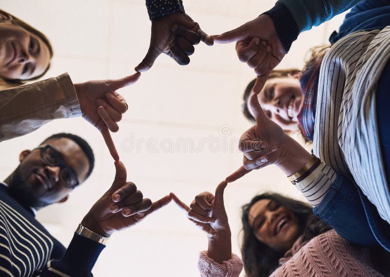 Were a Tight Knit Group. Low Angle Portrait of a Group of Young Friends