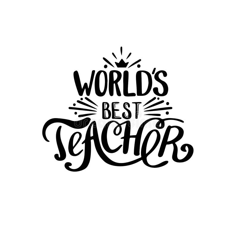 Wereld beste leraar royalty-vrije illustratie Wereld beste leraar royalty-vrije illustratie