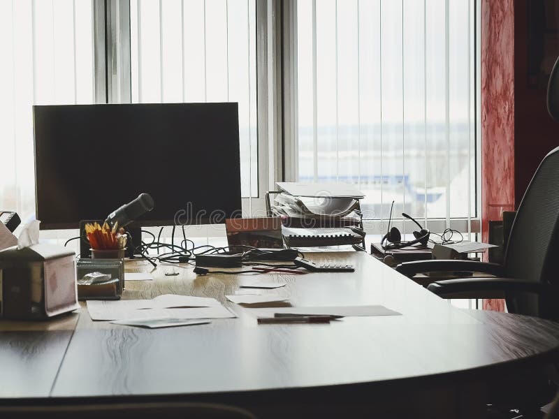 Werkende plaats van het bureau de eigentijdse bureau stock fotografie Werkende plaats van het bureau de eigentijdse bureau stock fotografie