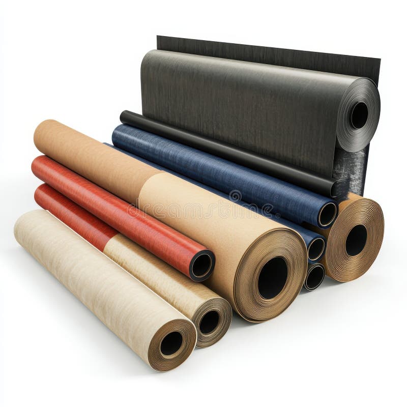 Werkstofftexturen Industrielle Materialien Vielfalt Hintergrund rot graues dunkelrotes Papier braun lizenzfreie abbildung