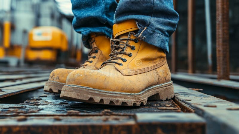 Wesentliches Sicherheitsgerät für Bauarbeiter am Arbeitstag vektor abbildung