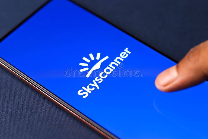 West Bangal India August 21 21 Skyscanner Logo On Phone Screen Stock Image Editorial Photography Image Of Flight India