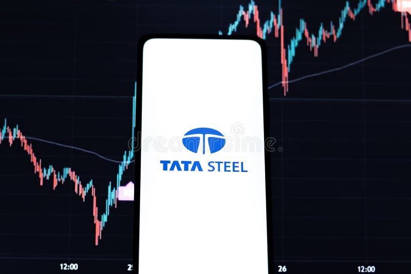 West Bangal, India - October 09, 2021 : Tata steel logo on phone