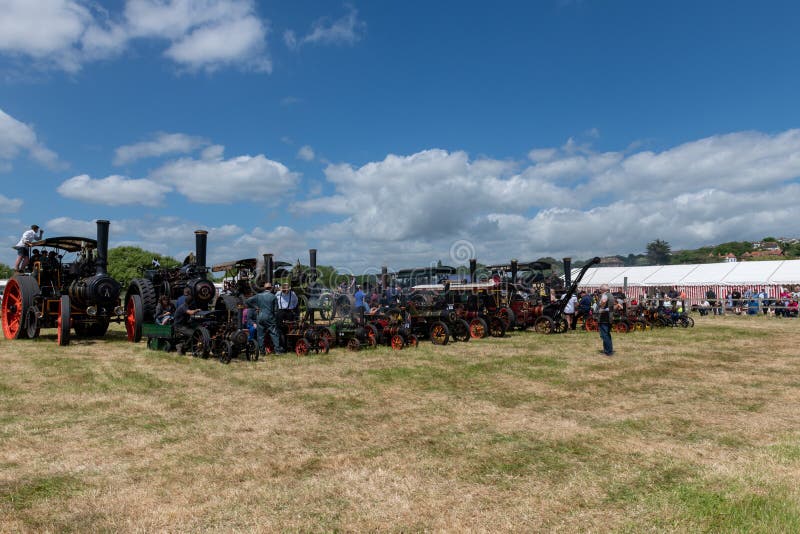 West Bay vintage rally editorial photography. Image of countryside
