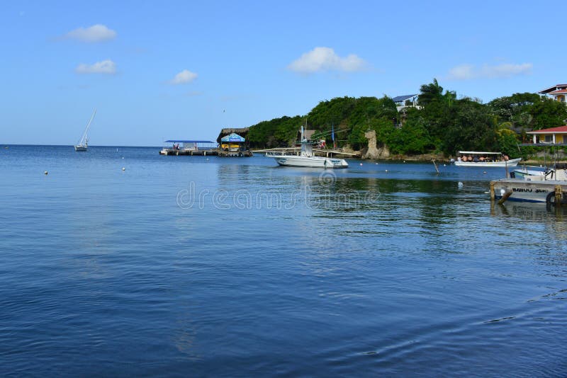 West End, Roatan, Honduras editorial stock photo. Image of destination