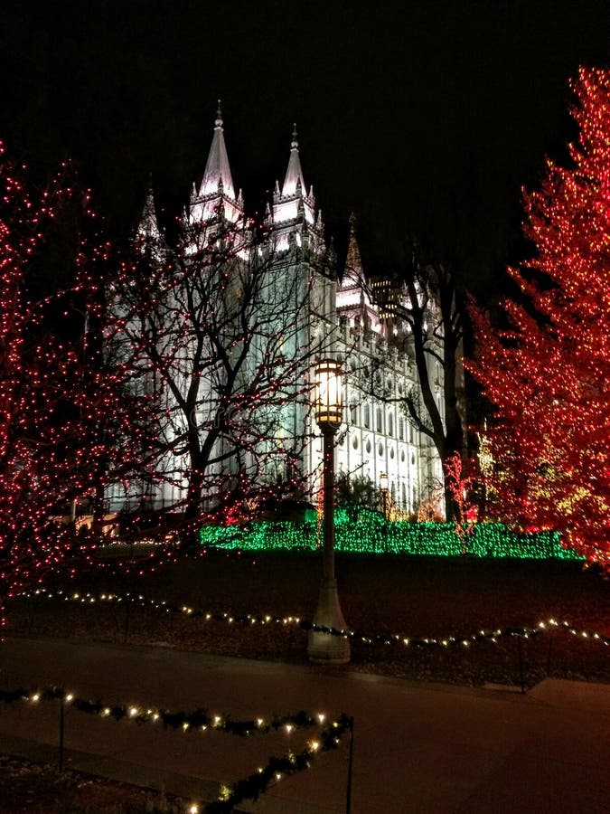 West Facade of Salt Lake City LDS Mormon Temple stock images West Facade of Salt Lake City LDS Mormon Temple stock images
