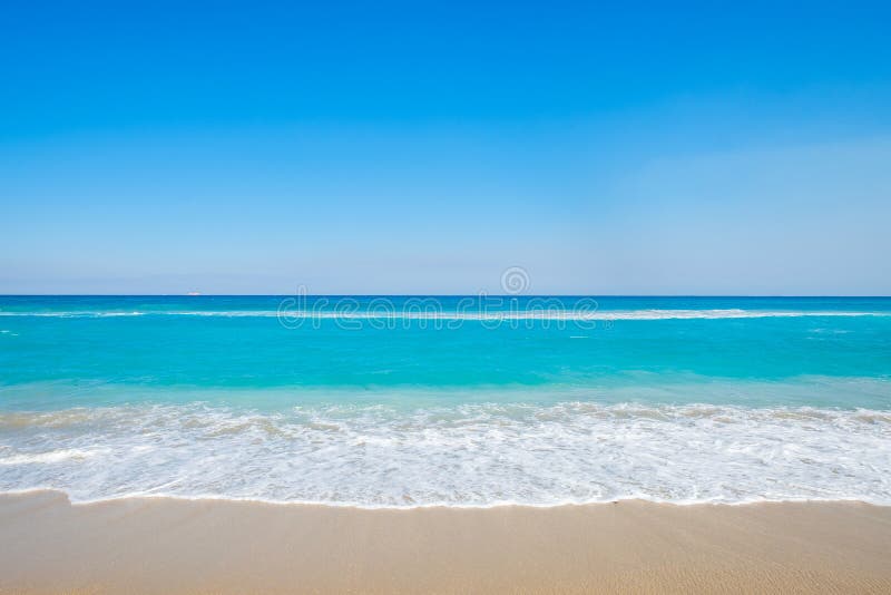 Beautiful east coast beach in West Palm Beach, Florida.