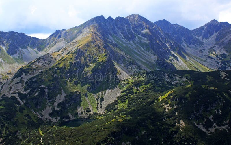 Západní Tatry letní pohled slovenské hory Roháče.