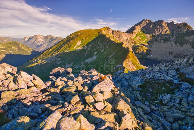 Západní Tatry z Hladkého štítu ve Vysokých Tatrách