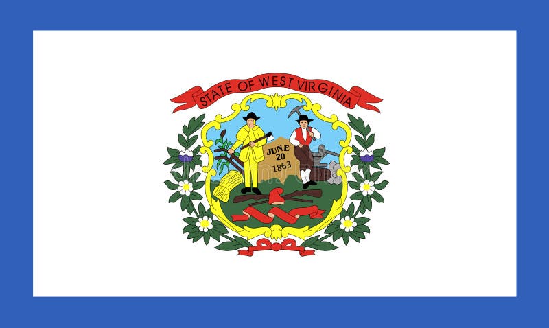 West Virginia State Flag. USA