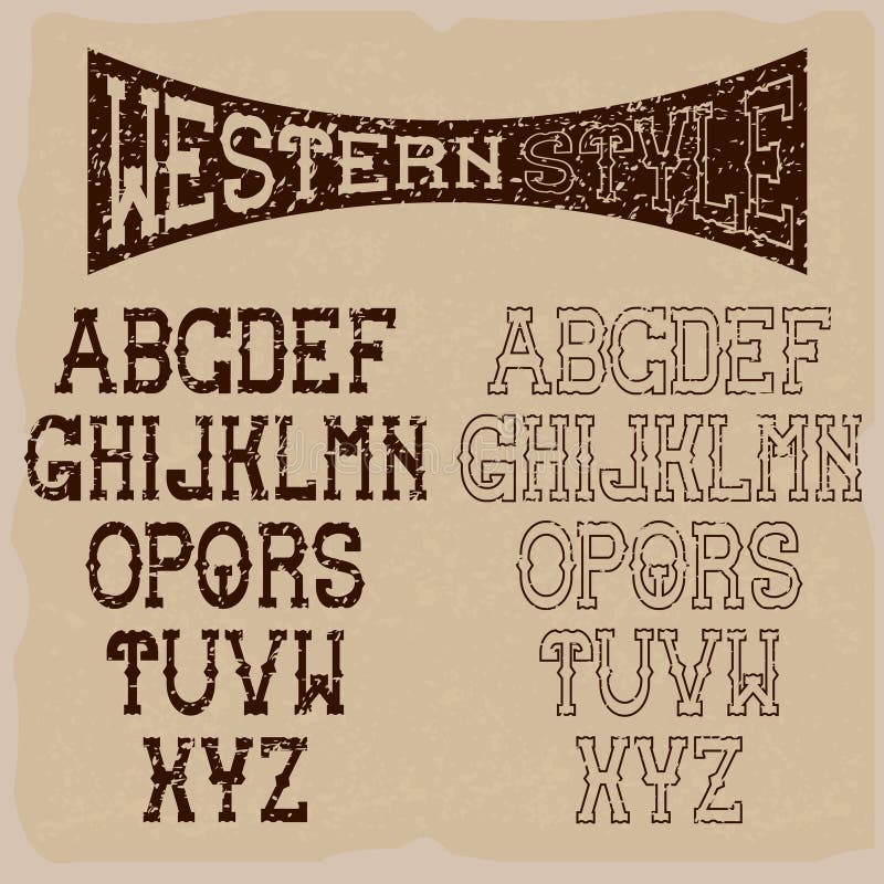 western alphabet art