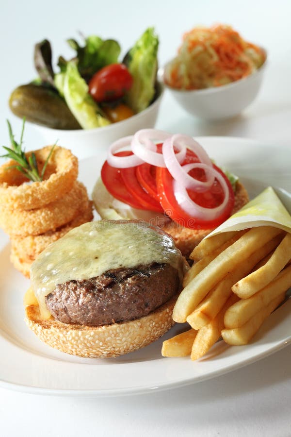 Western beef burger stock image. Image of fried, meat 21952159