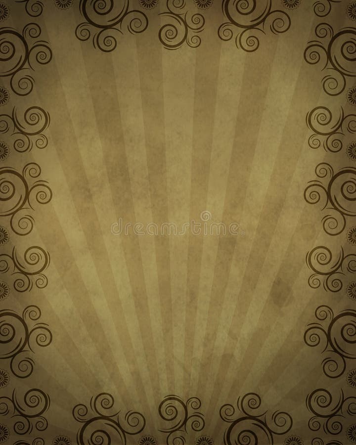 Western frame with twirls vector illustration Western frame with twirls vector illustration