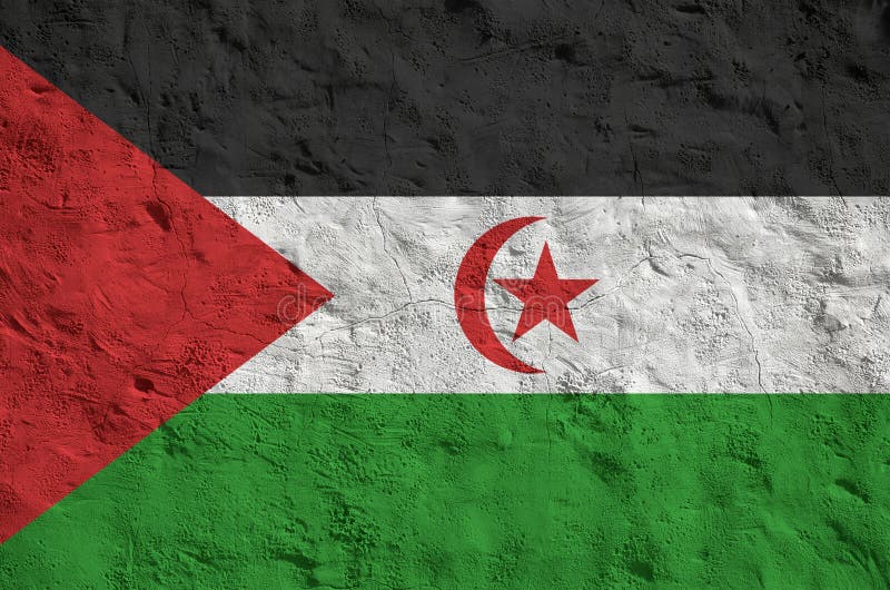 Flag of Western Sahara stock image. Image of sahrawi - 47523441