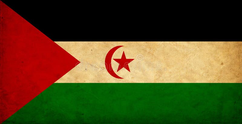 Western Sahara grunge flag royalty free stock photos Western Sahara grunge flag royalty free stock photos