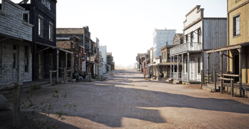 Wild west loot town road image
