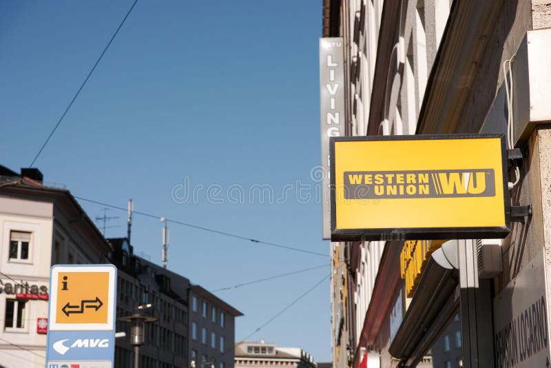 People Stand Outside Western Union Agent Editorial Stock Photo - Stock  Image