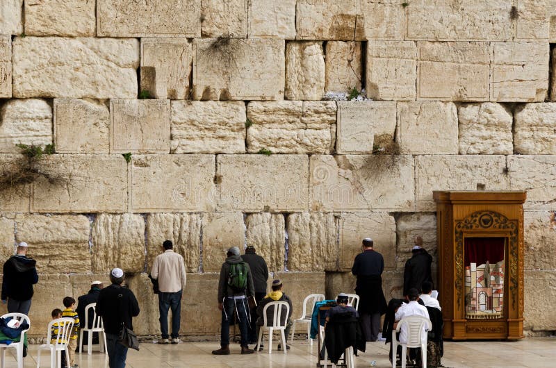 Western wall in Jerusalem editorial photo. Image of religious 23045546