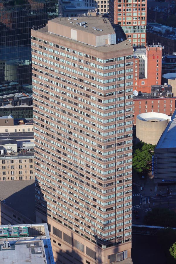 Copley Place Mall in Boston Aerial, Copley Place mall at 10…