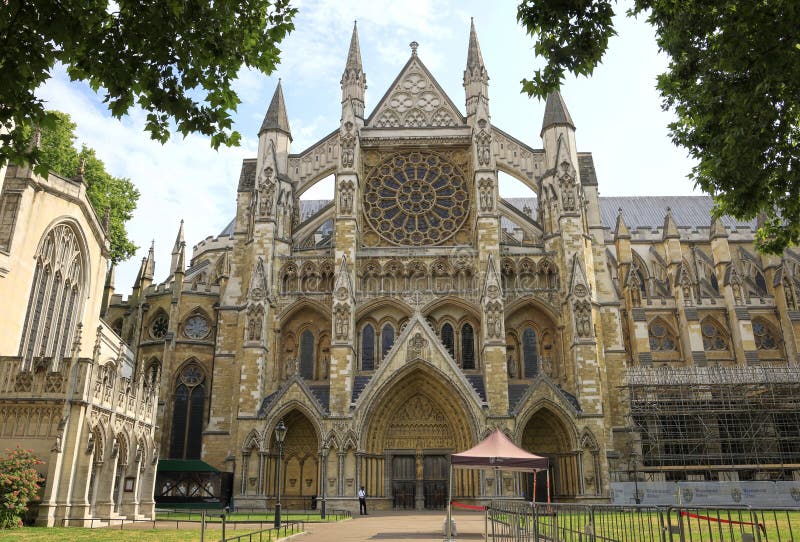 Westminster Abbey, London, England stock photography