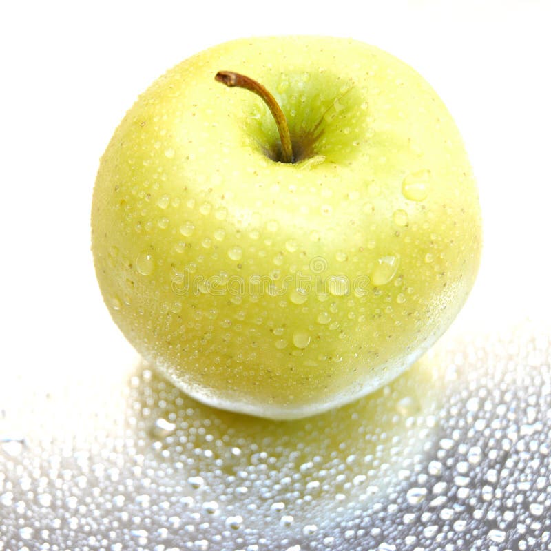 Wet apple