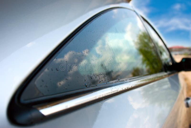 A sunny weather after rain. Window color reflection background stock images, royalty-free photos and pictures