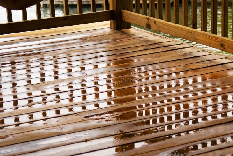 Wet Deck Reflections/Corner View