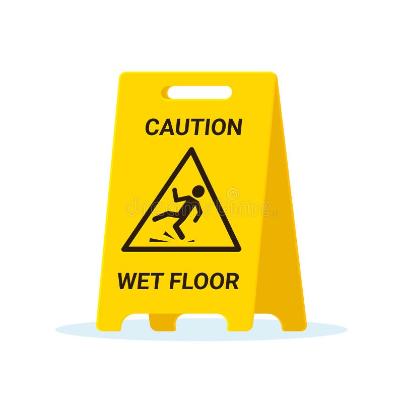 Keep wet floors as they