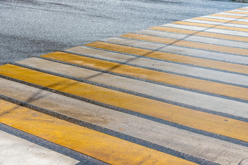 A Motorway with a Pedestrian Crossing after a Rain Stock Photo - Image ...