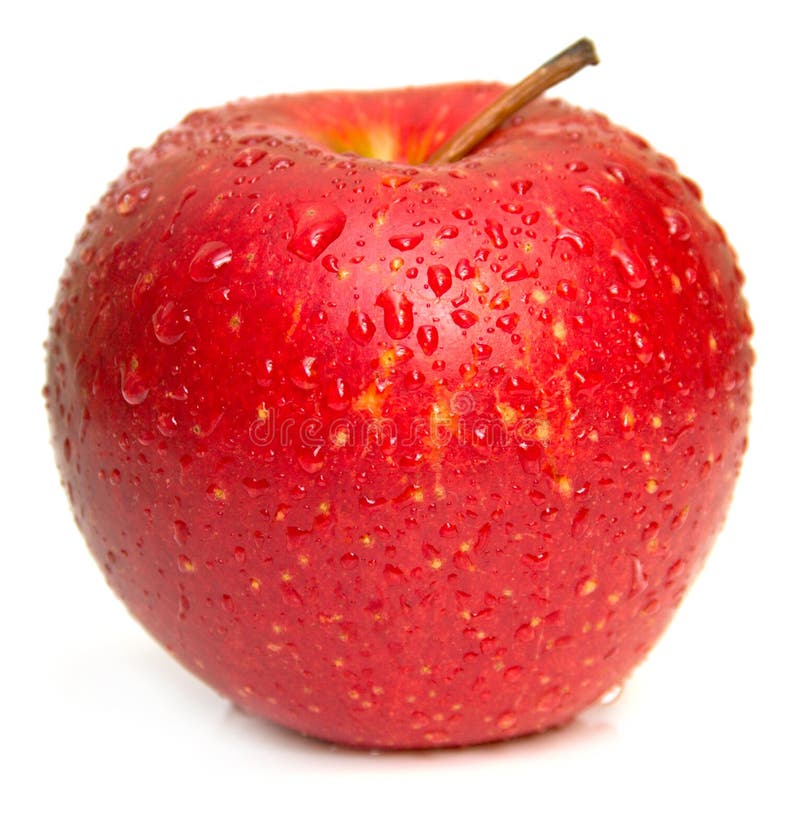 Wet red apple 2