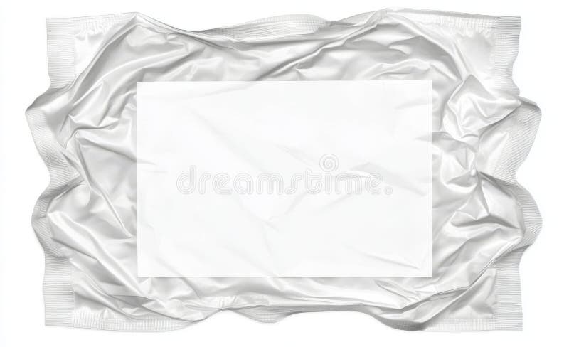 Wet wipes package with a flap, displayed on an isolated transparent background. royalty free stock images