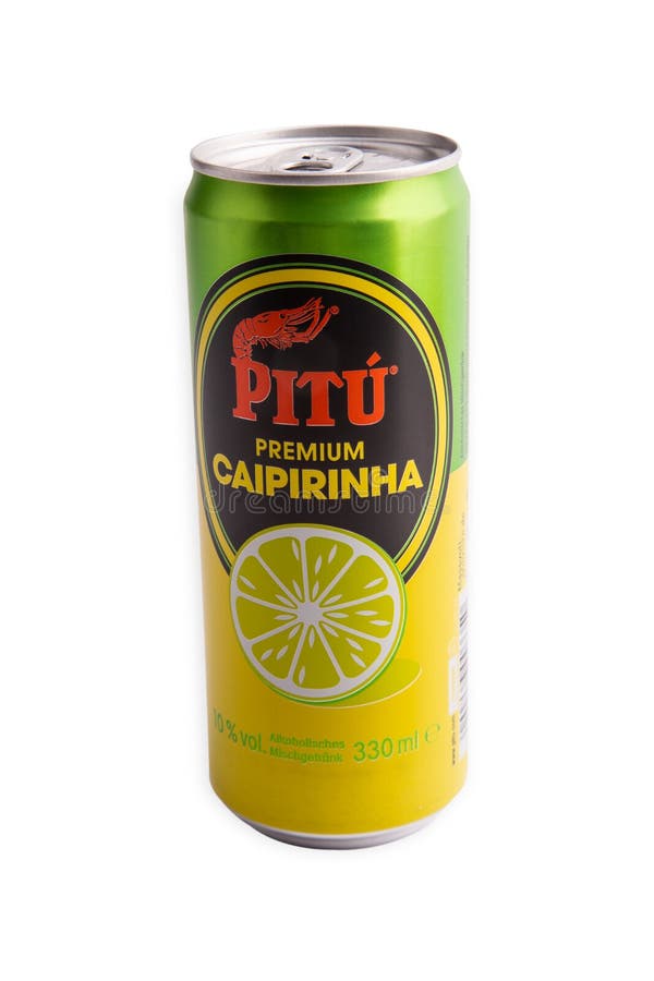 Can of Pitu Caipirinha editorial image. Image of alcoholic - 239938245
