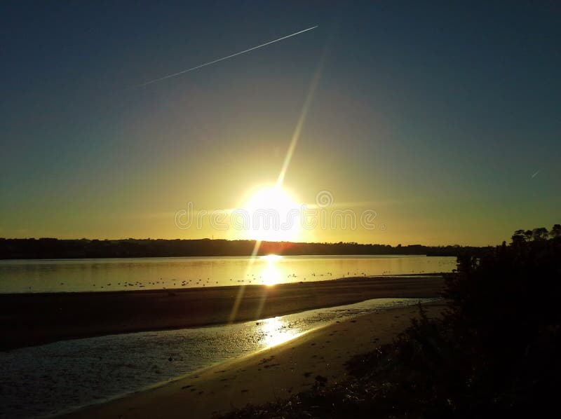 Wexford Sunset Over the River Stock Photo Image of wildlife, landscape 96274338