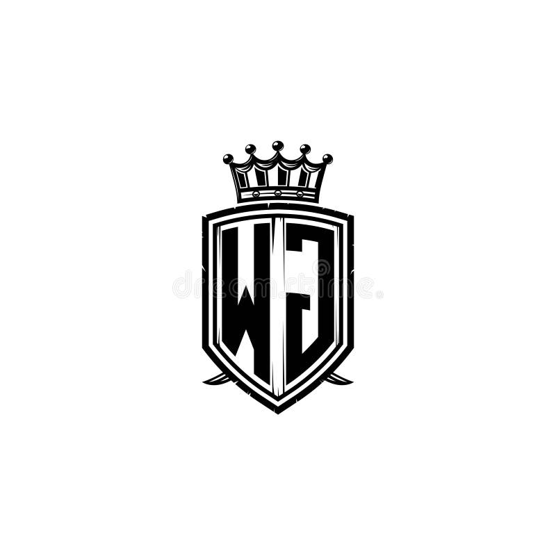 Gm logo monogram emblem style with crown shape Vector Image